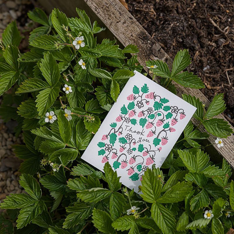 Strawberry Thank You Card