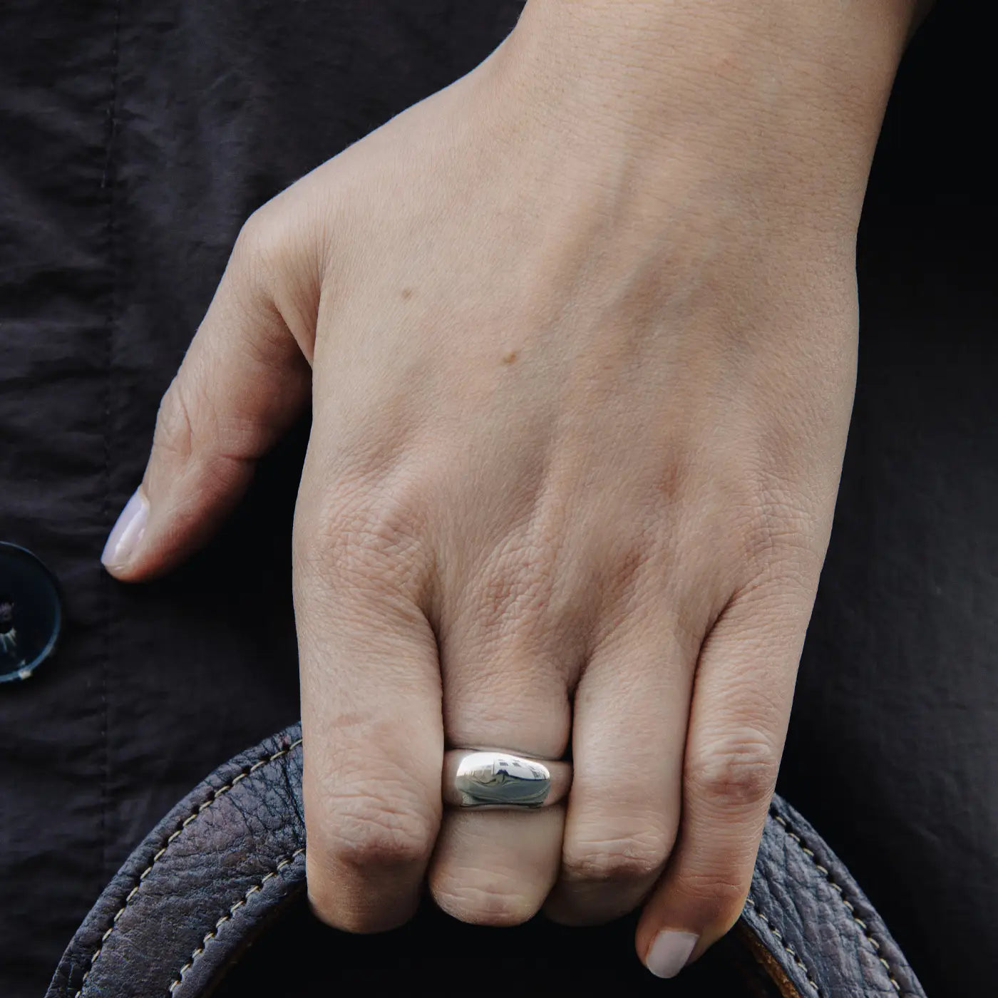 Silver Dome Ring, Waterproof