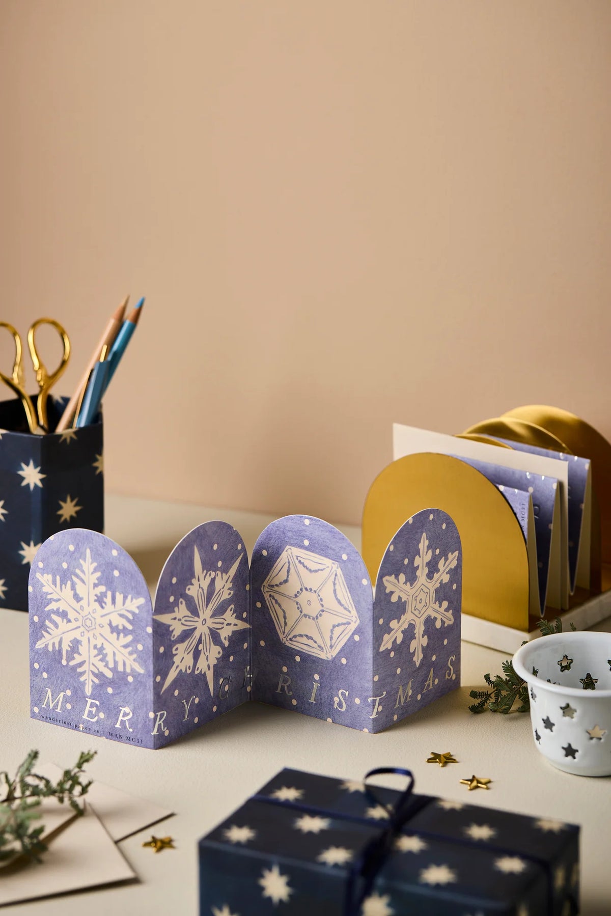 Snowflake Concertina Mini Card