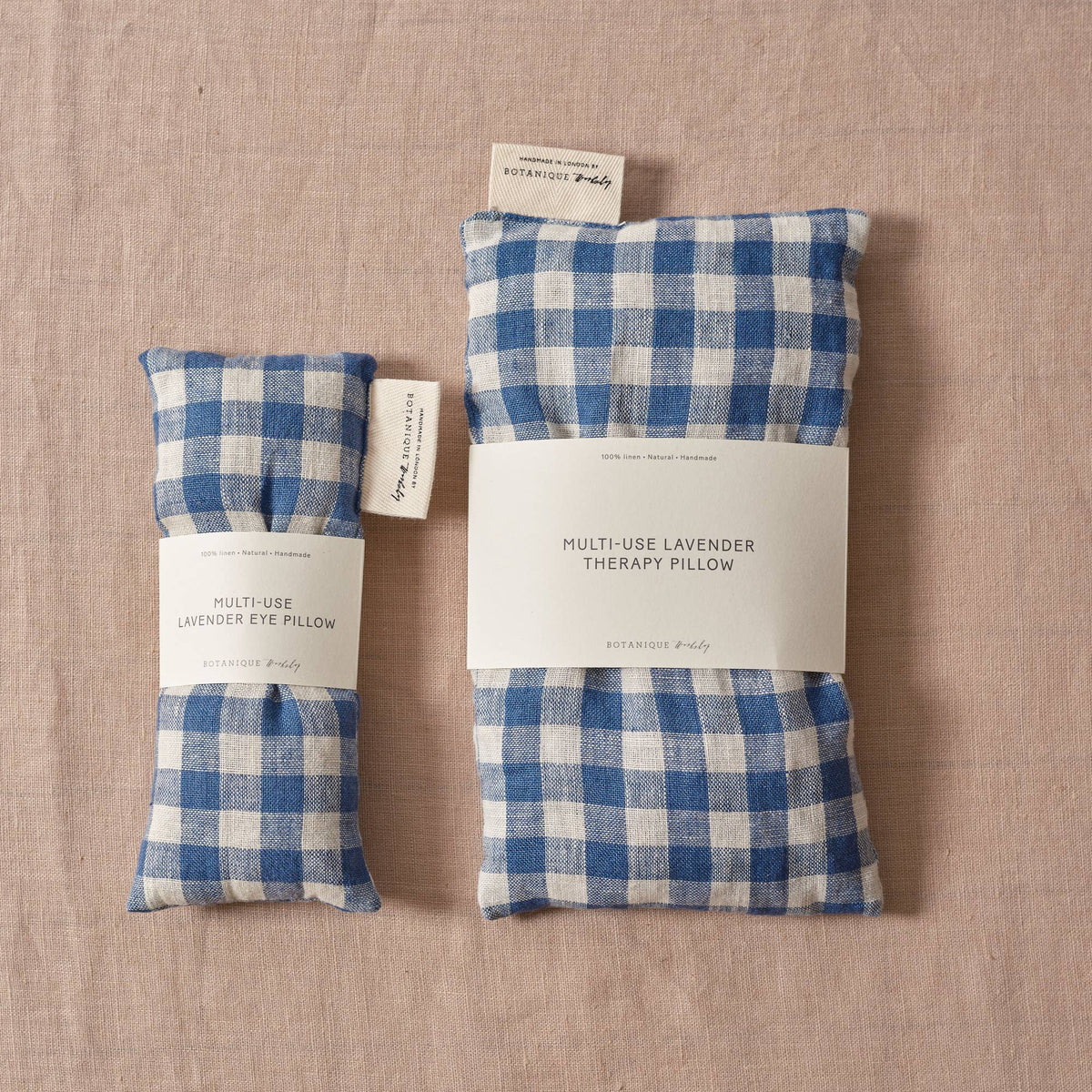 Multi-Use Lavender Therapy Pillow | Linen Fara Gingham