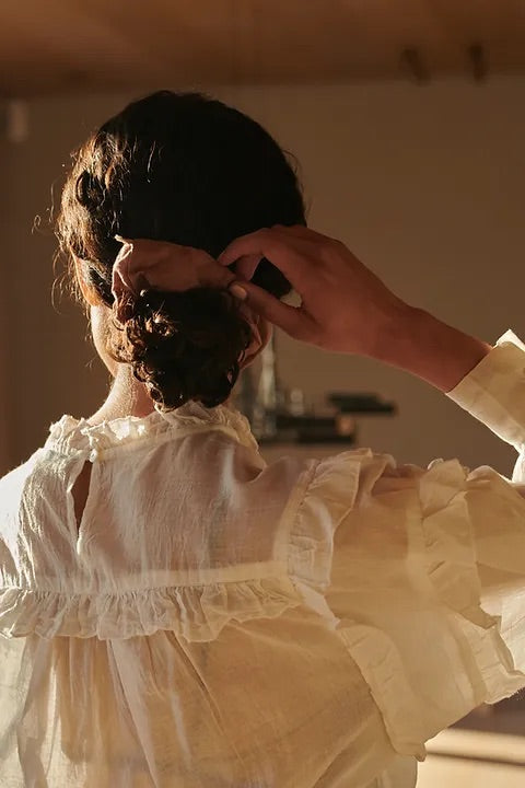 Scrunchie • linen • nougat