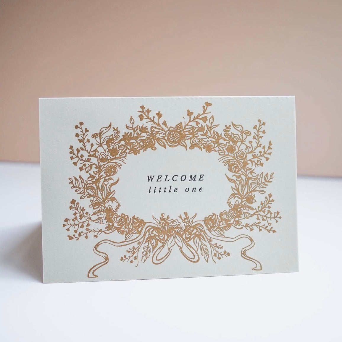 Welcome Little One Floral Card