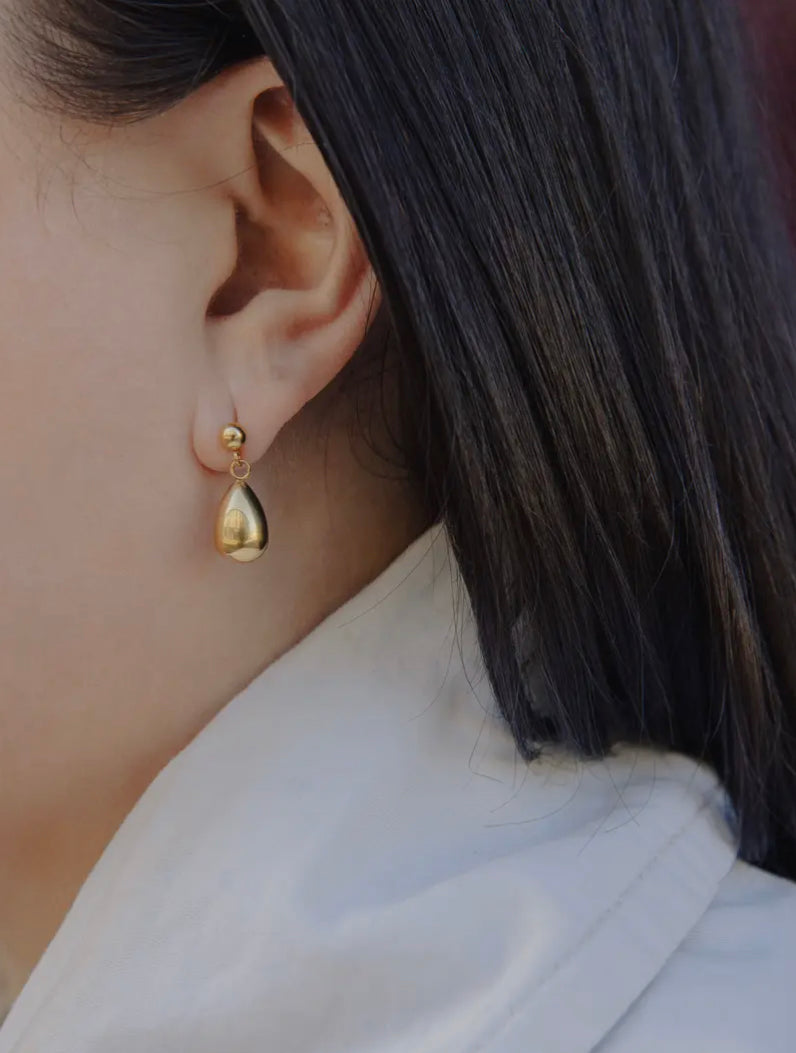 Gold Teardrop Earrings