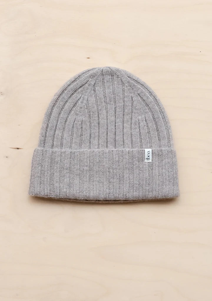 Cashmere & Merino Beanie, Oatmeal Melange
