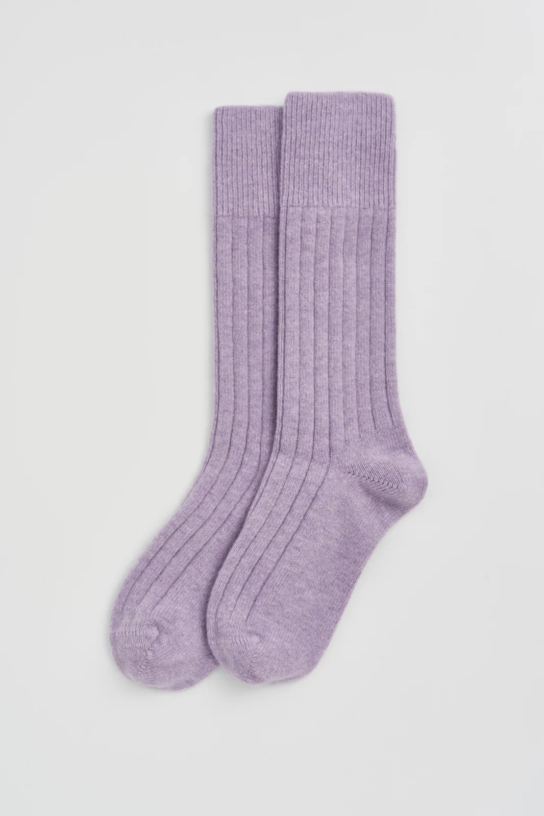 Merino Bed Socks, Parma Violet