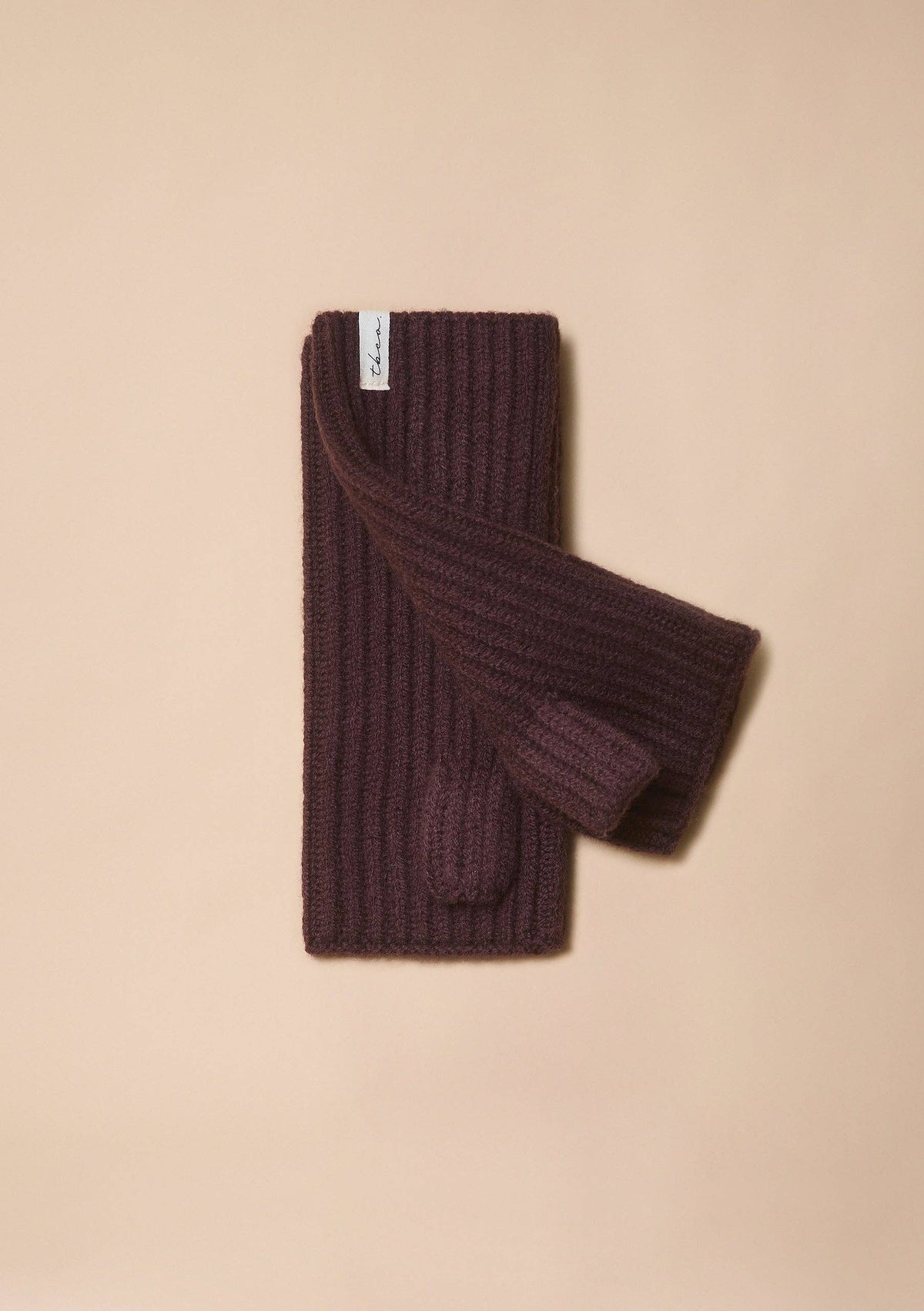 Merino Wool Wrist Warmers in Brown
