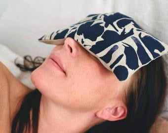 Wheat Eye Pillow - Navy
