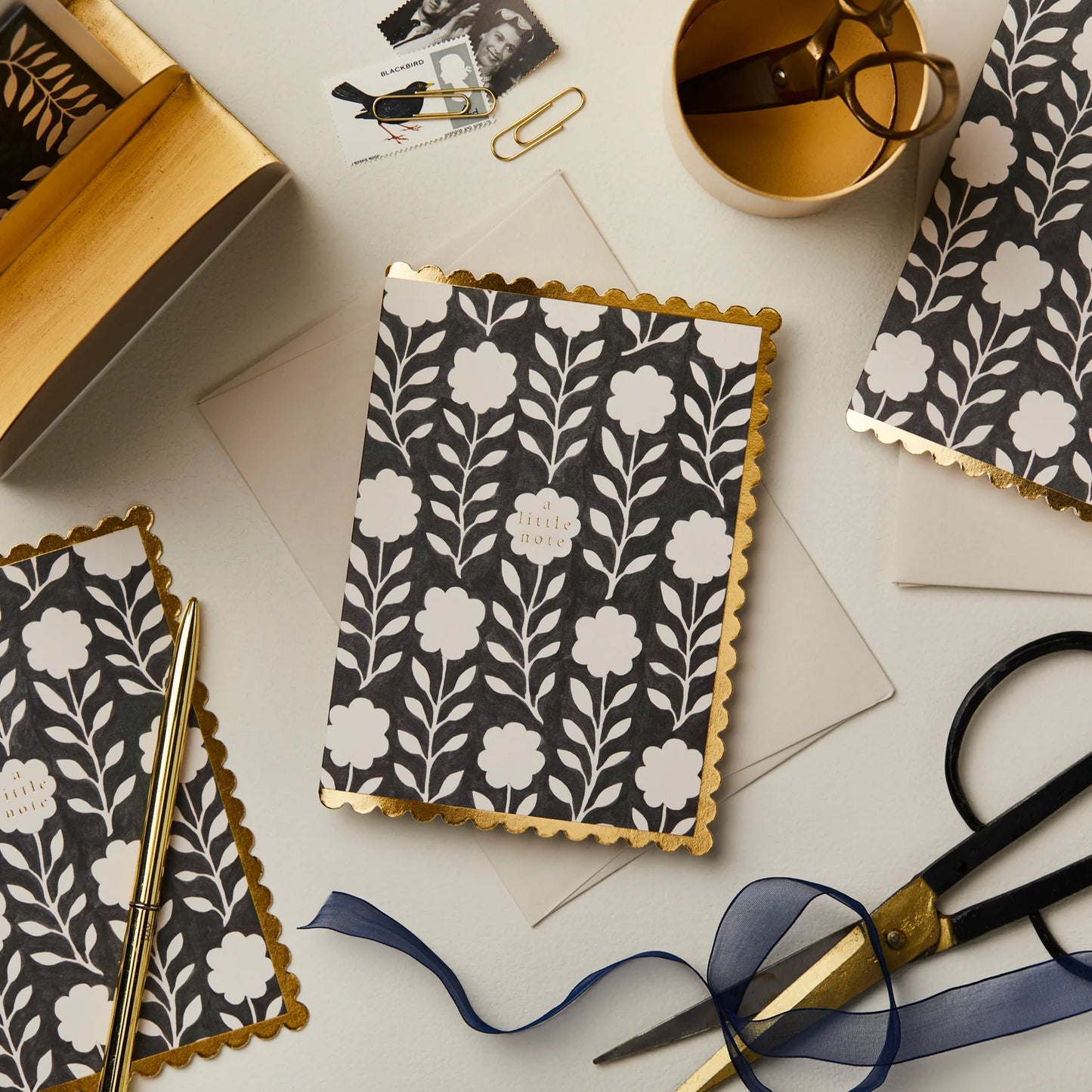 Ink Flora Card 'A Little Note'