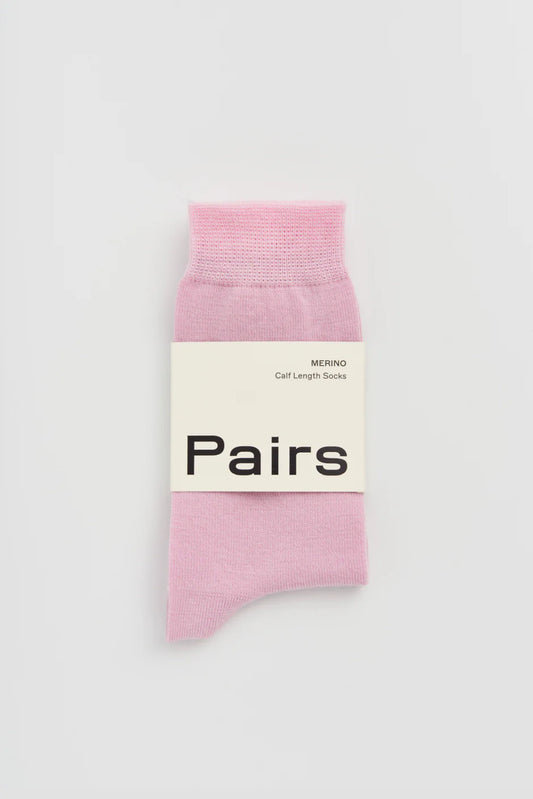 Merino Socks, Sugar Pink