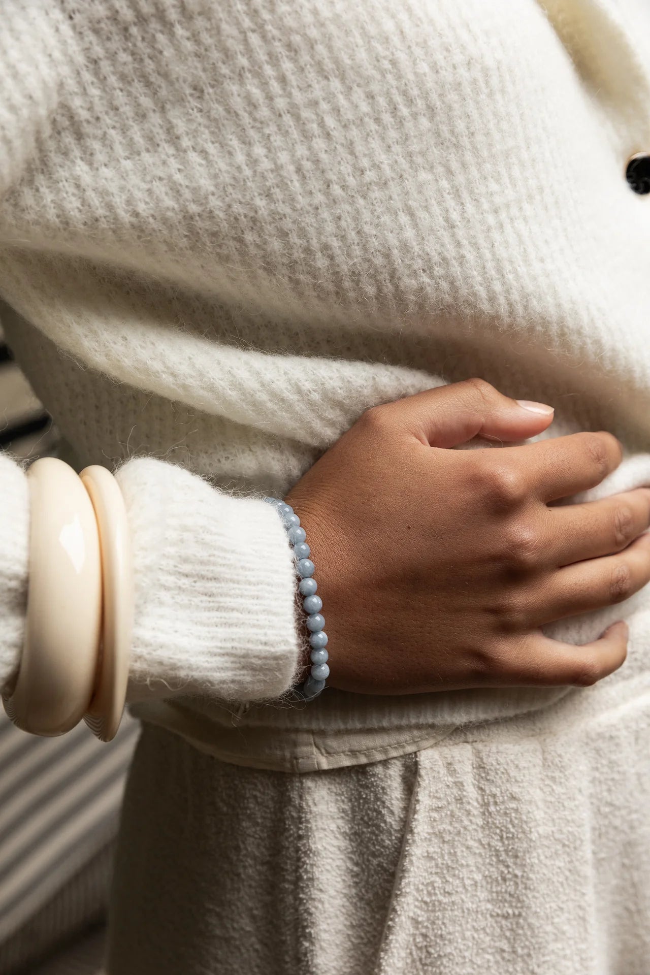 Beaded Bracelet, Sky Blue