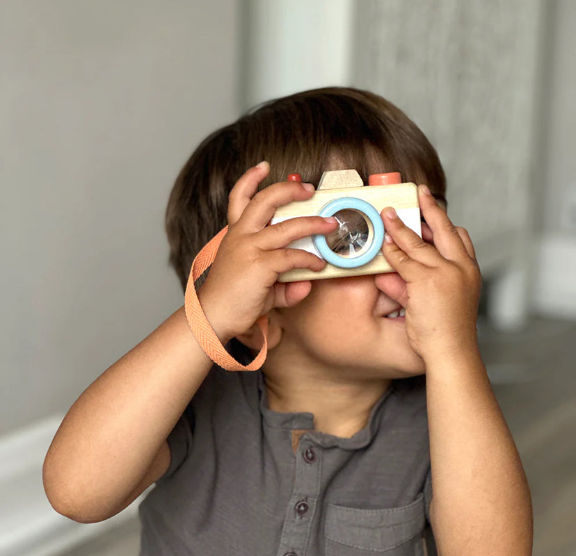 Sustainable Wooden Toy Camera