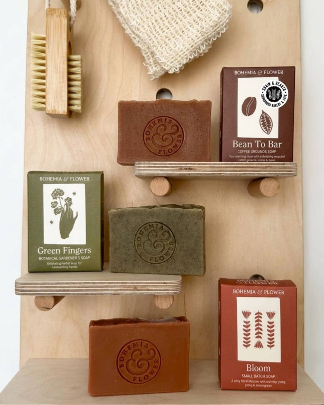 Coffee Grounds Natural Soap Bar - Citrus, Spice & Rosemary