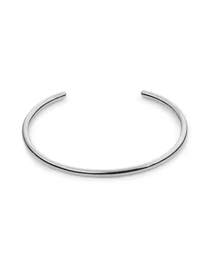 Minimal Silver Bangle