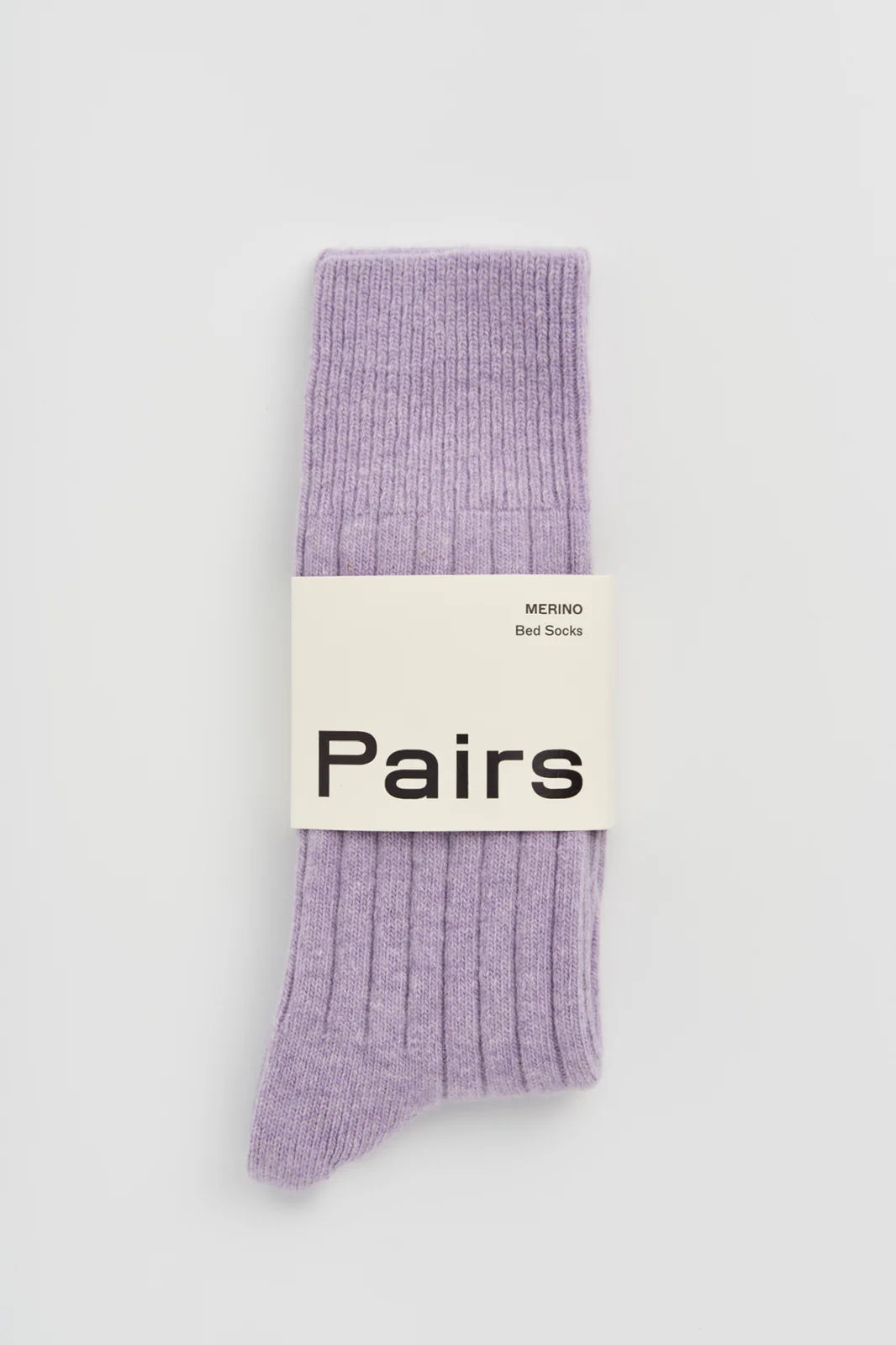 Merino Bed Socks, Parma Violet