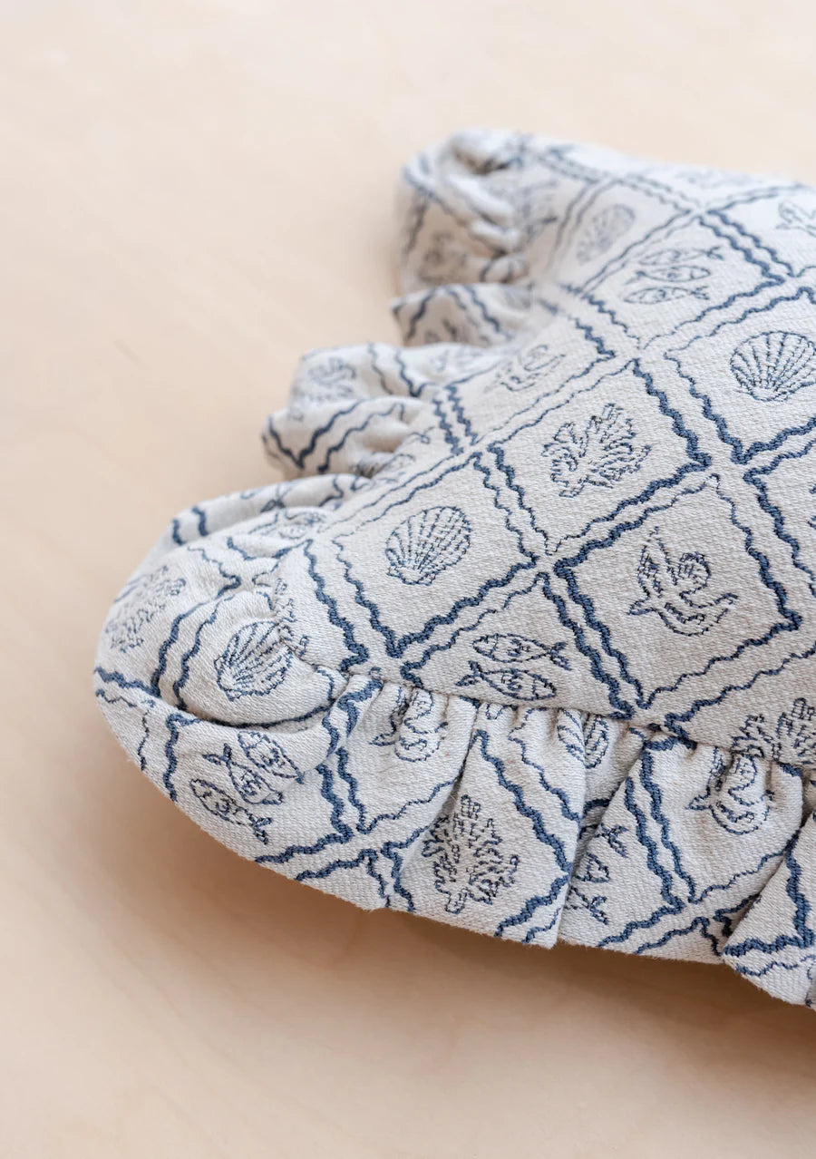 Cotton Cushion in Blue Trinket