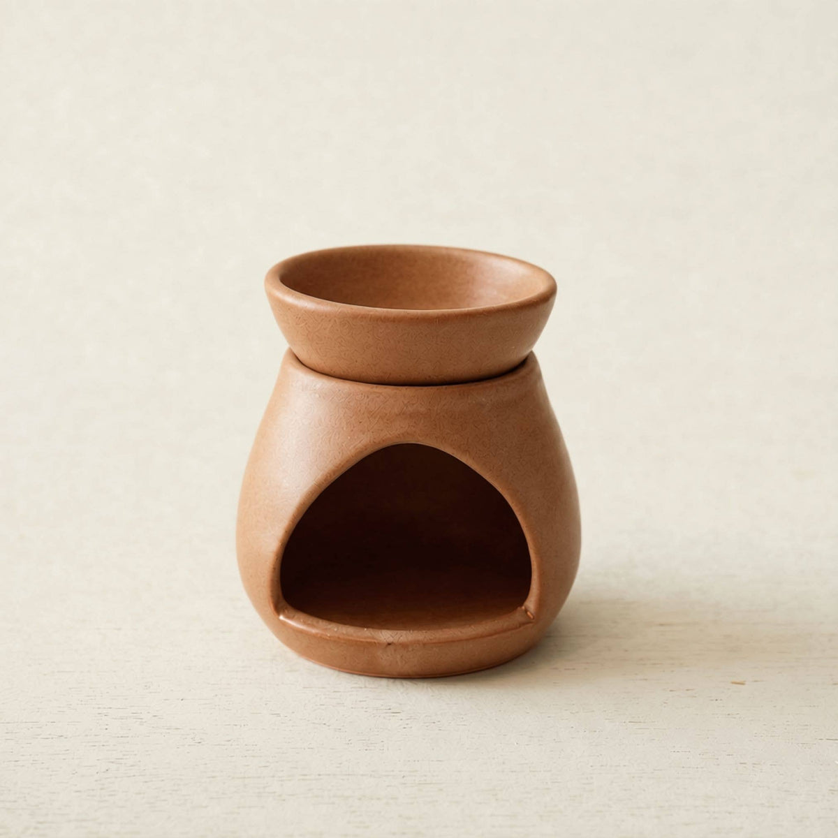 SUNU Stoneware Essential Oil Burner: Cream Sand
