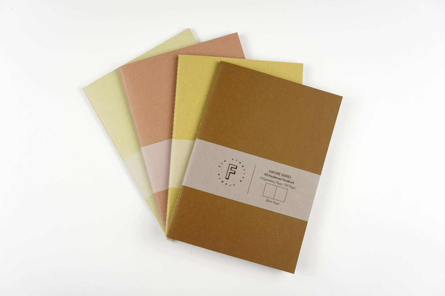 Natural Colours Plain Notebook Series / Nature: Almond / A6