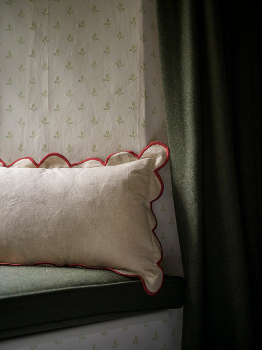 Scallop Cushion - Rust