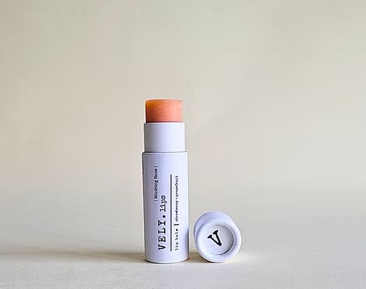 Natural Tinted Lip Balm, “Blushing Rose” with grapefruit