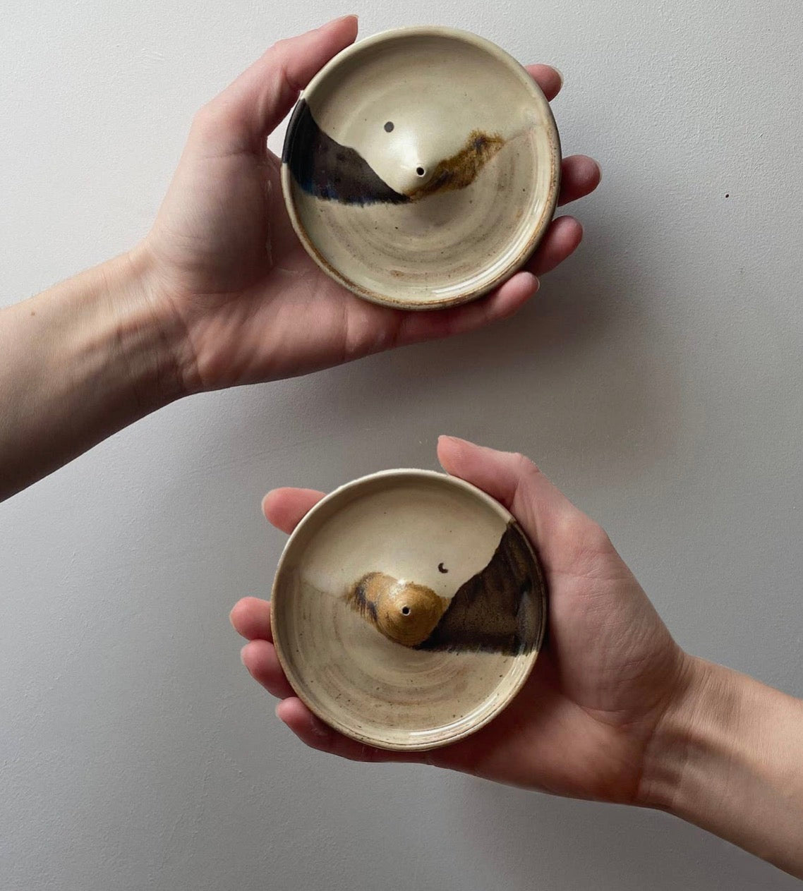 Ceramic Mountain Incense Holder