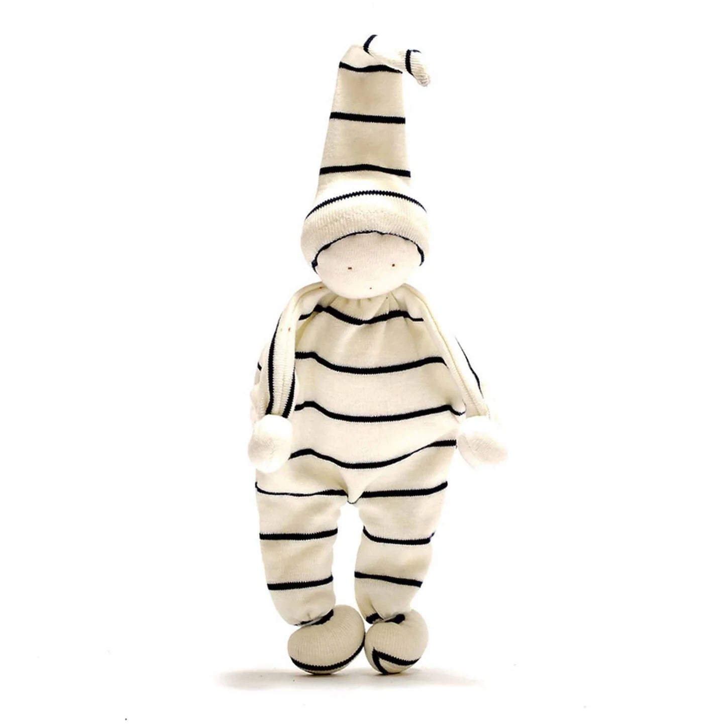 Organic Cotton Baby Comforter, Blue Stripe