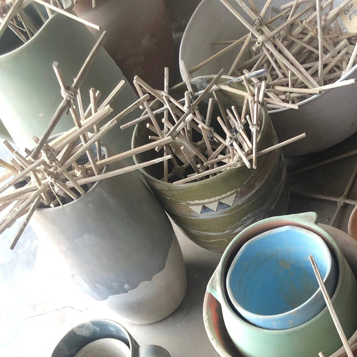 SUNU Stoneware Essential Oil Burner: Cream Sand