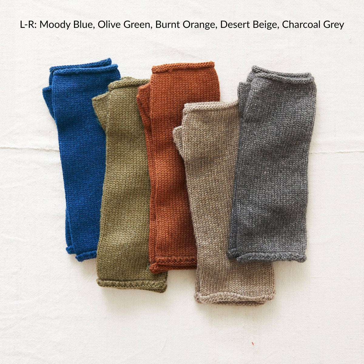 SAGLO Unisex Luxury Merino Wristwarmers: Desert Beige