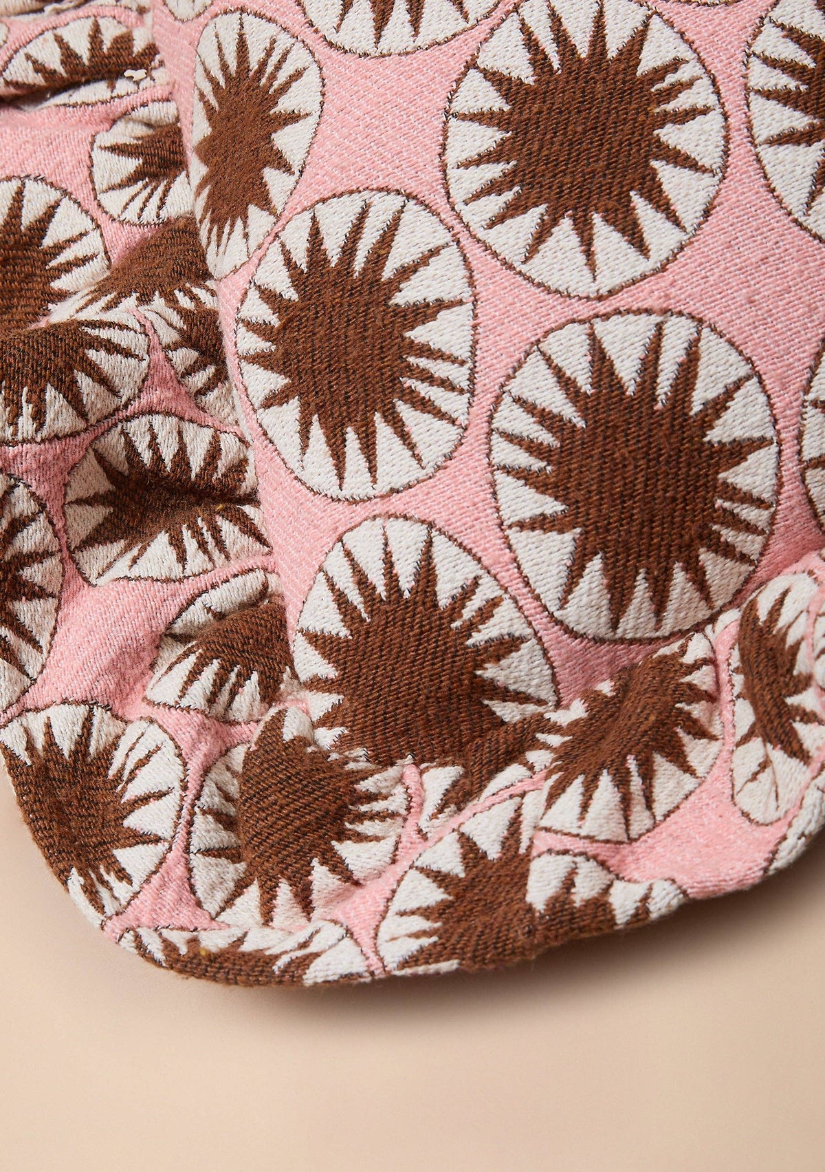 Cotton Cushion Pink Star