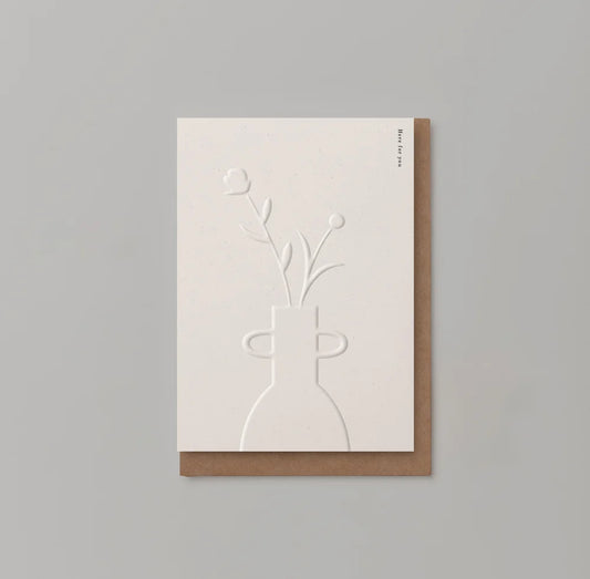 ‘Here For You’ Embossed Card