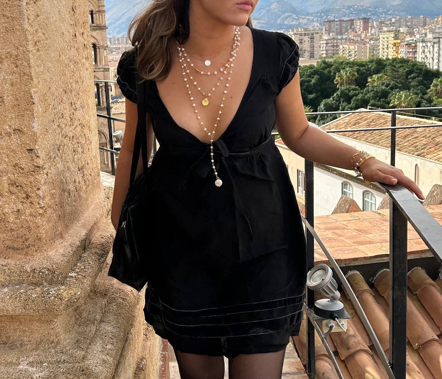 Mala Pearl Necklace