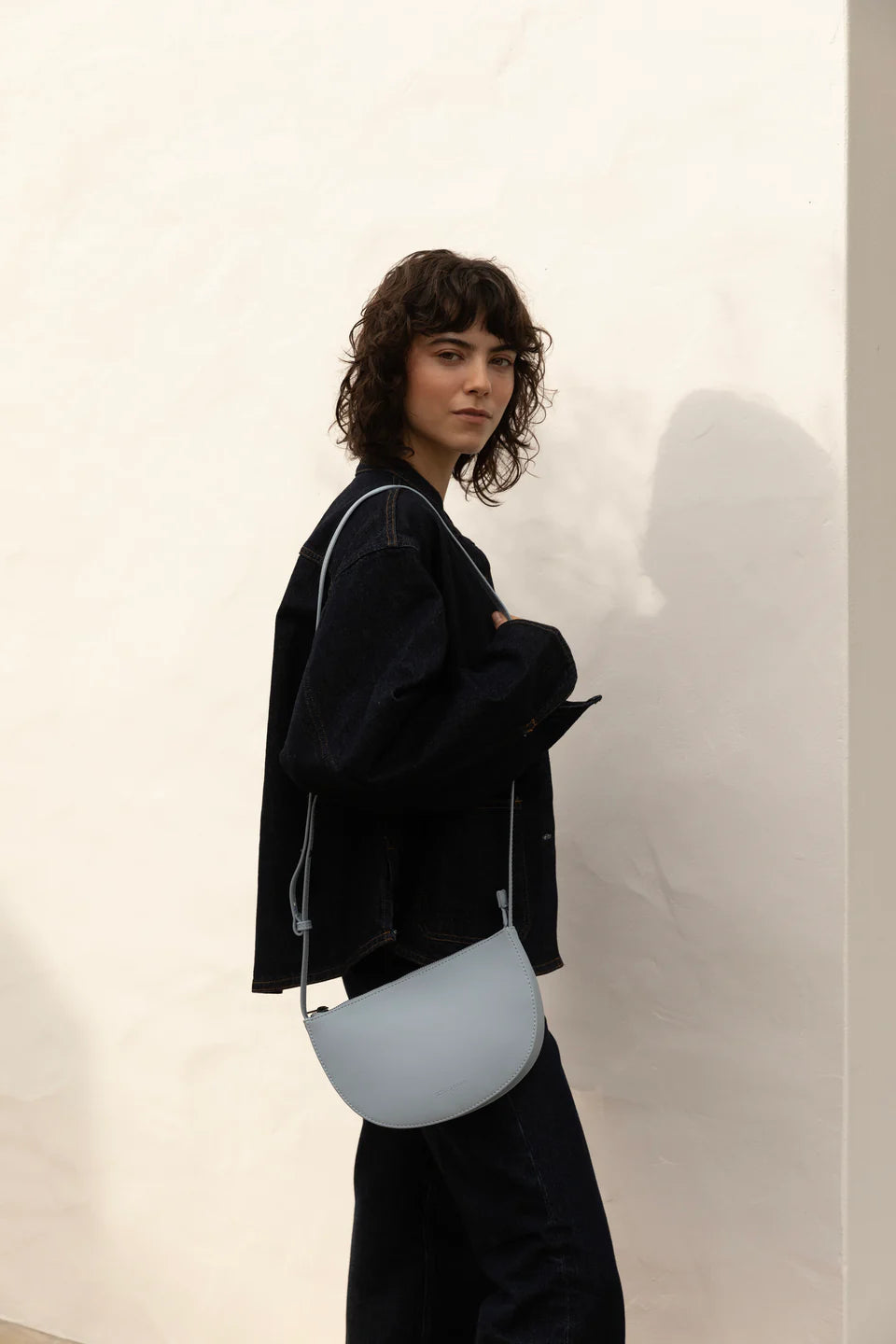 Farou Half Moon Bag, Cloud