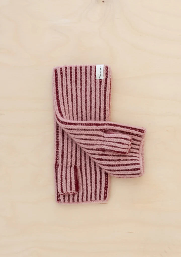 Cashmere & Merino Wrist Warmers, Burgundy