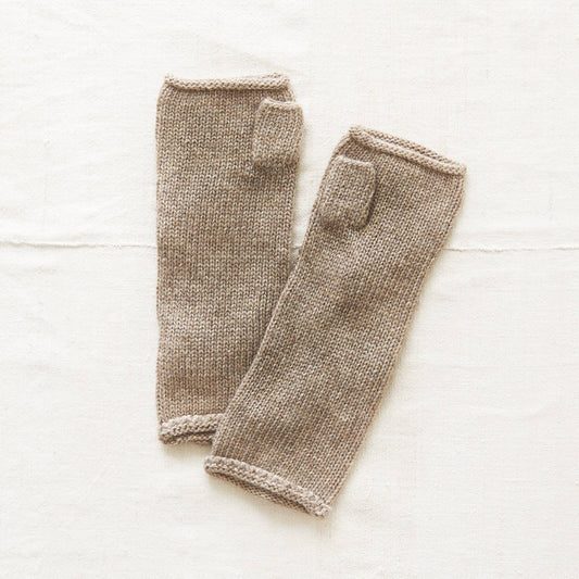 SAGLO Unisex Luxury Merino Wristwarmers: Desert Beige
