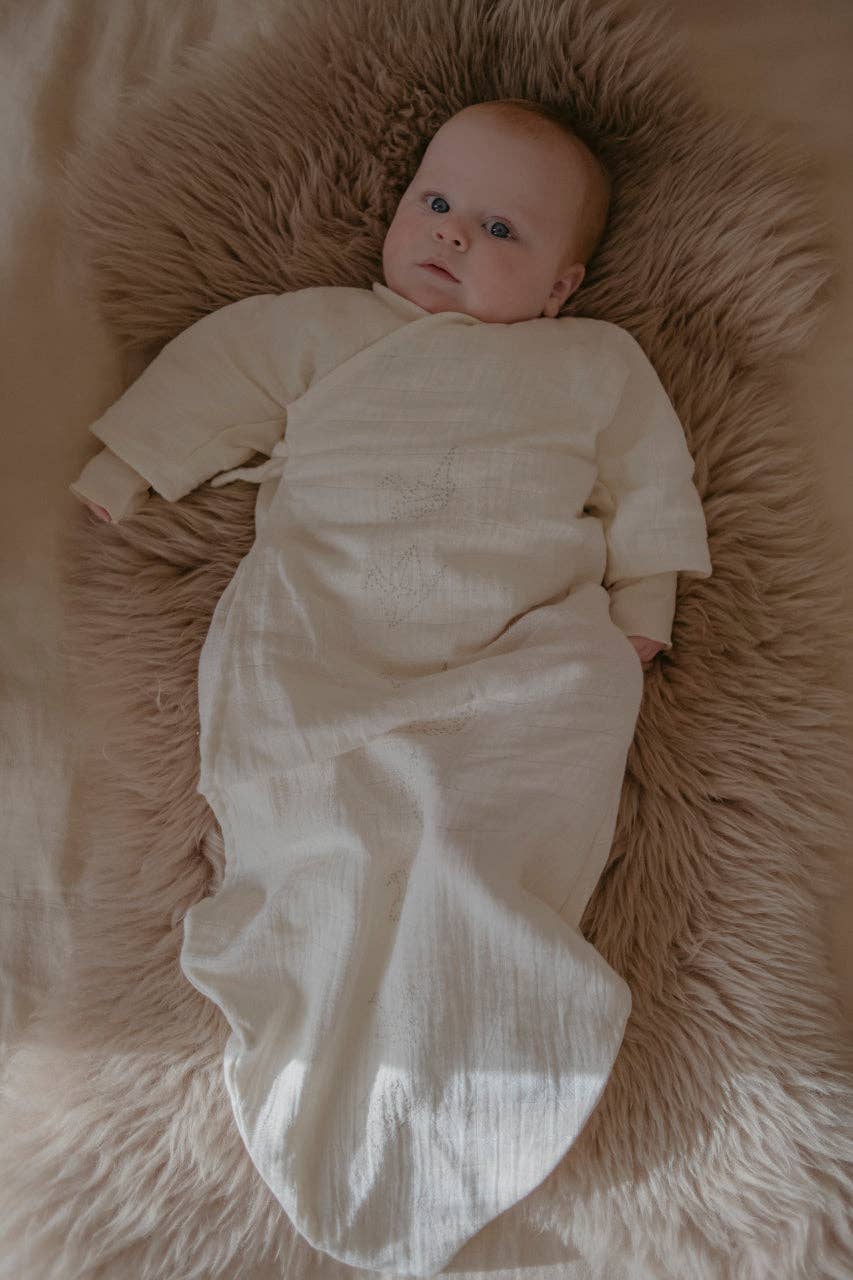 Organic Cotton Muslin Baby Nightgown