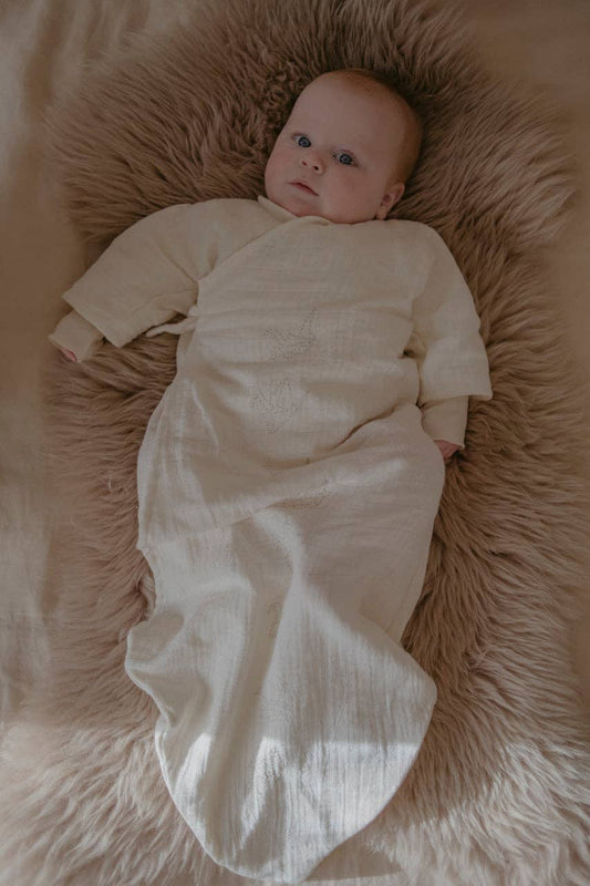 Organic Cotton Muslin Baby Nightgown
