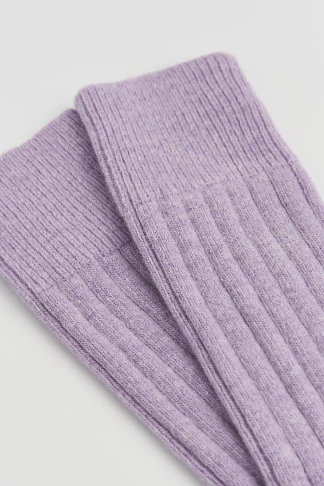 Merino Bed Socks, Parma Violet