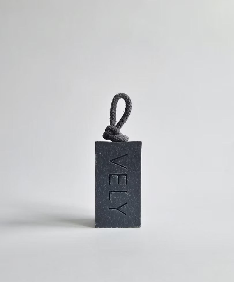 Soap On A Rope “Black Rose" with Activated Charcoal