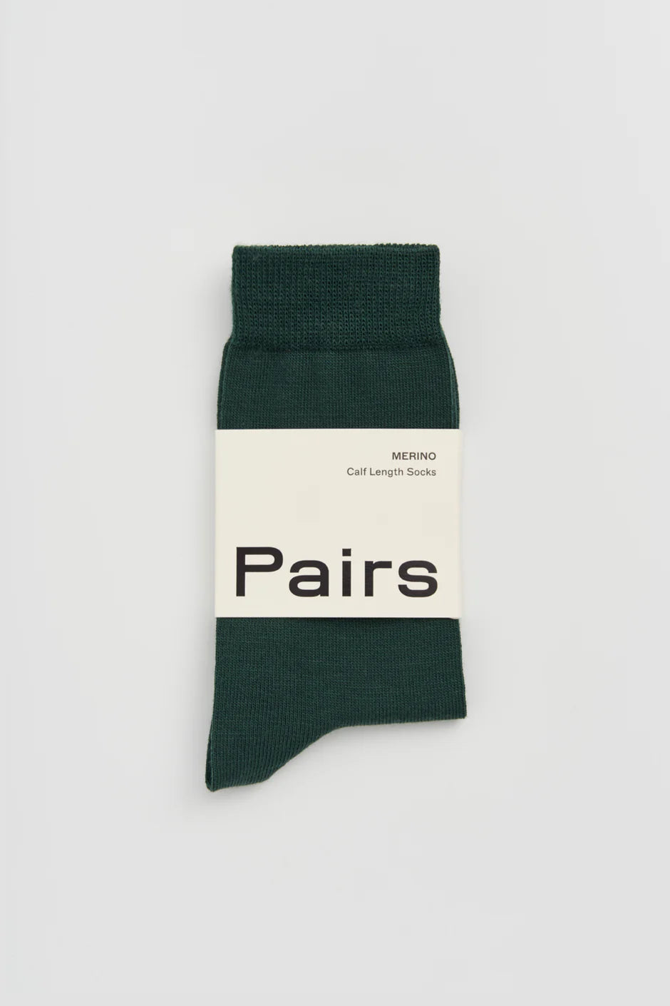 Merino Socks, Deep Forest Green
