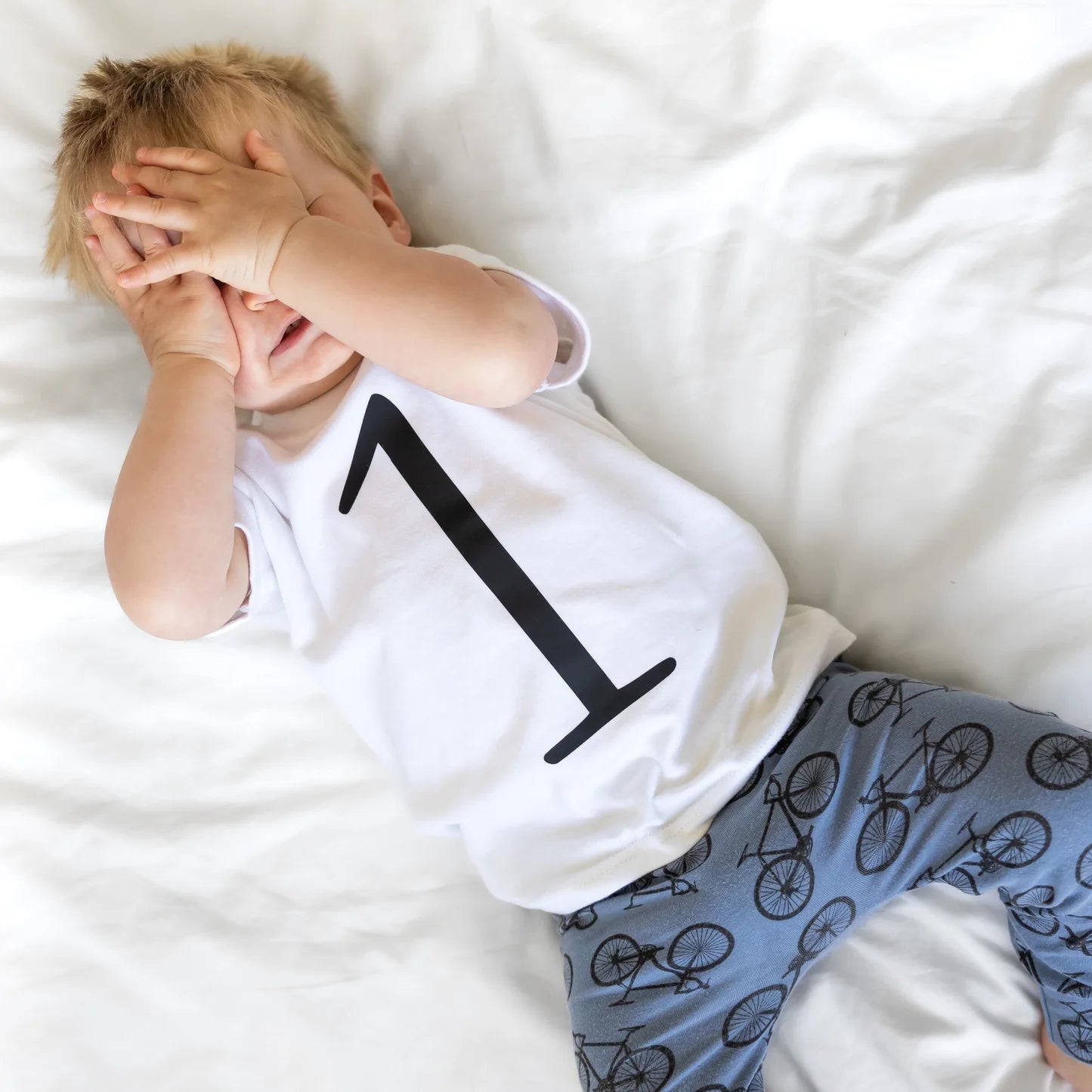 White Birthday Number 1 Top