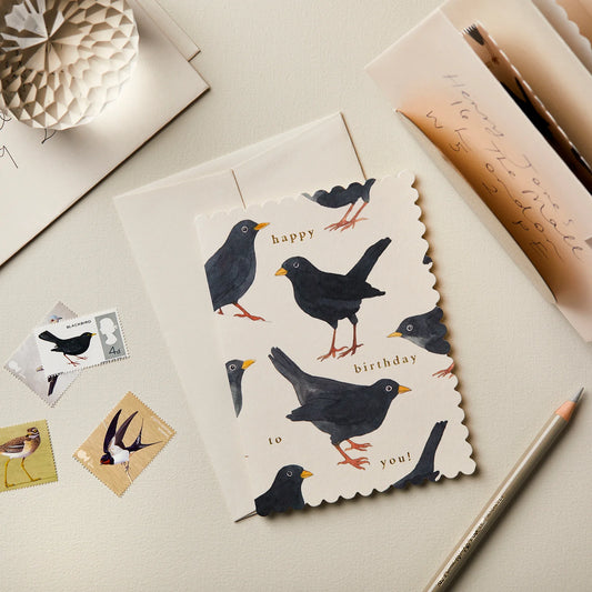 Blackbird 'Happy Birthday To You!' Card