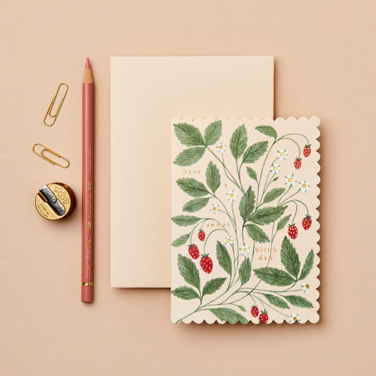 Strawberry 'Have a Sweet Birthday' Card
