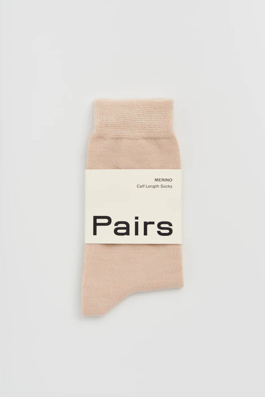 Merino Socks, Milky Tea