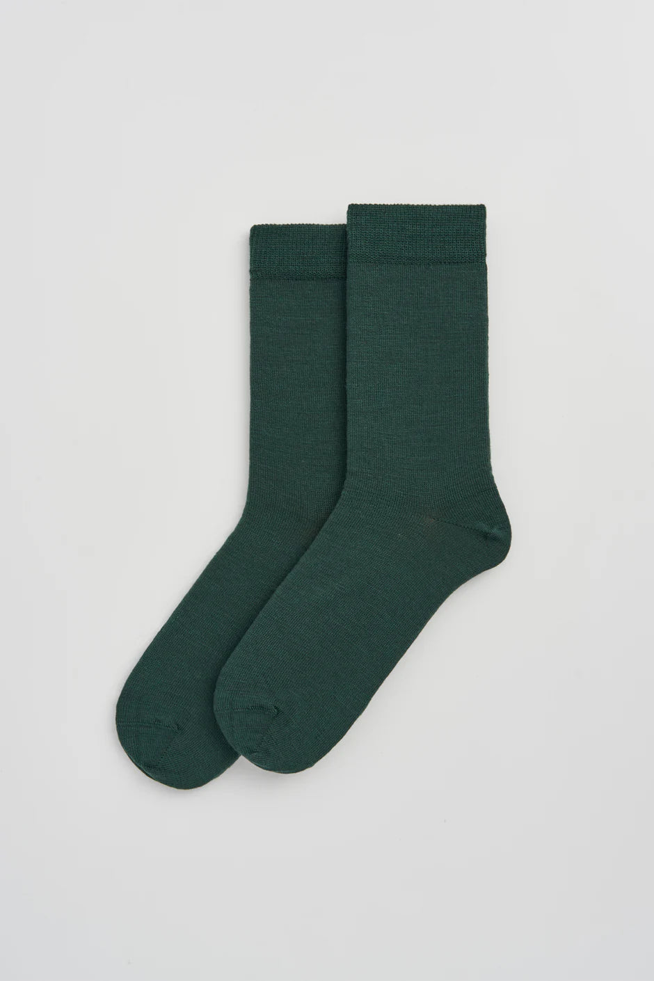 Merino Socks, Deep Forest Green