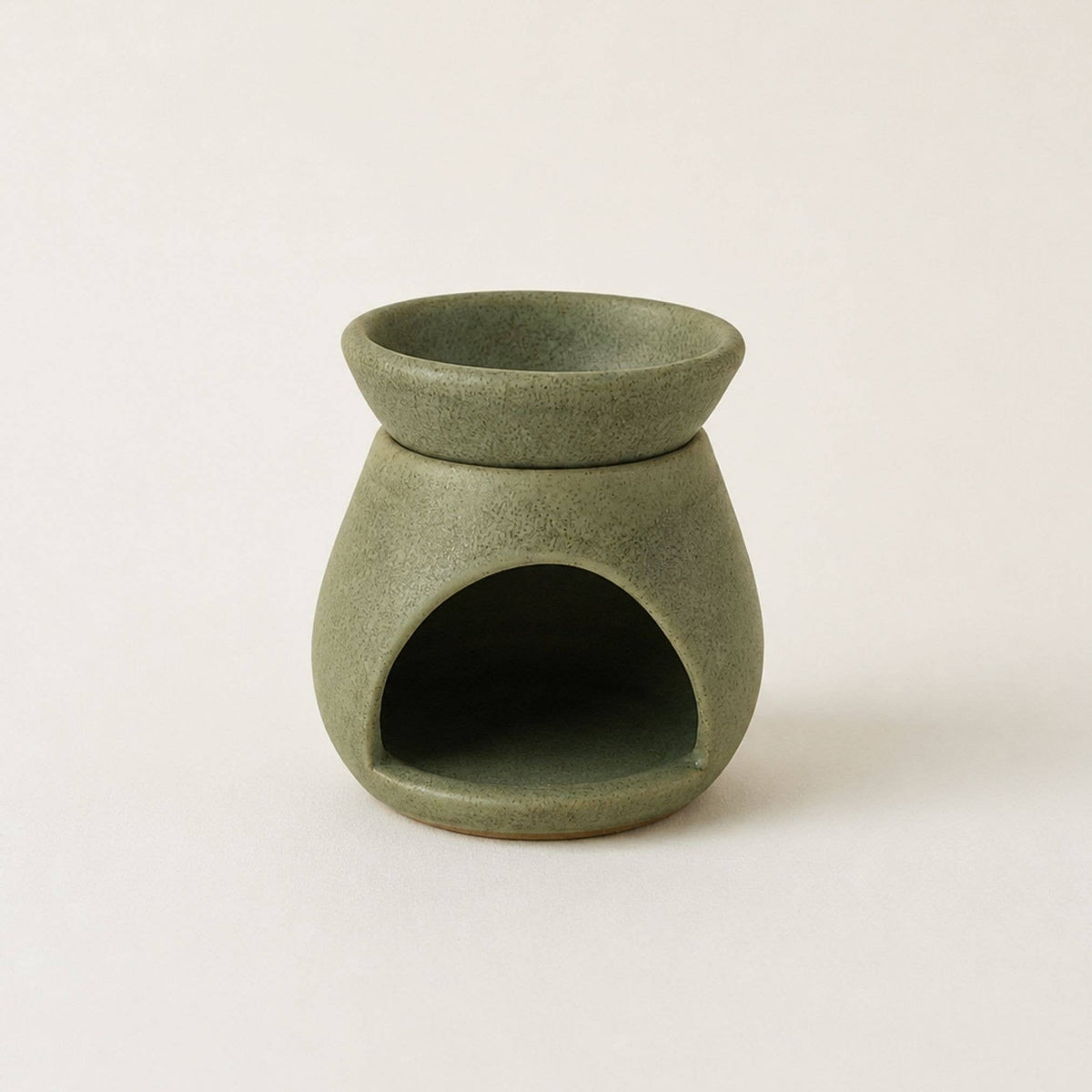 SUNU Stoneware Essential Oil Burner: Cream Sand
