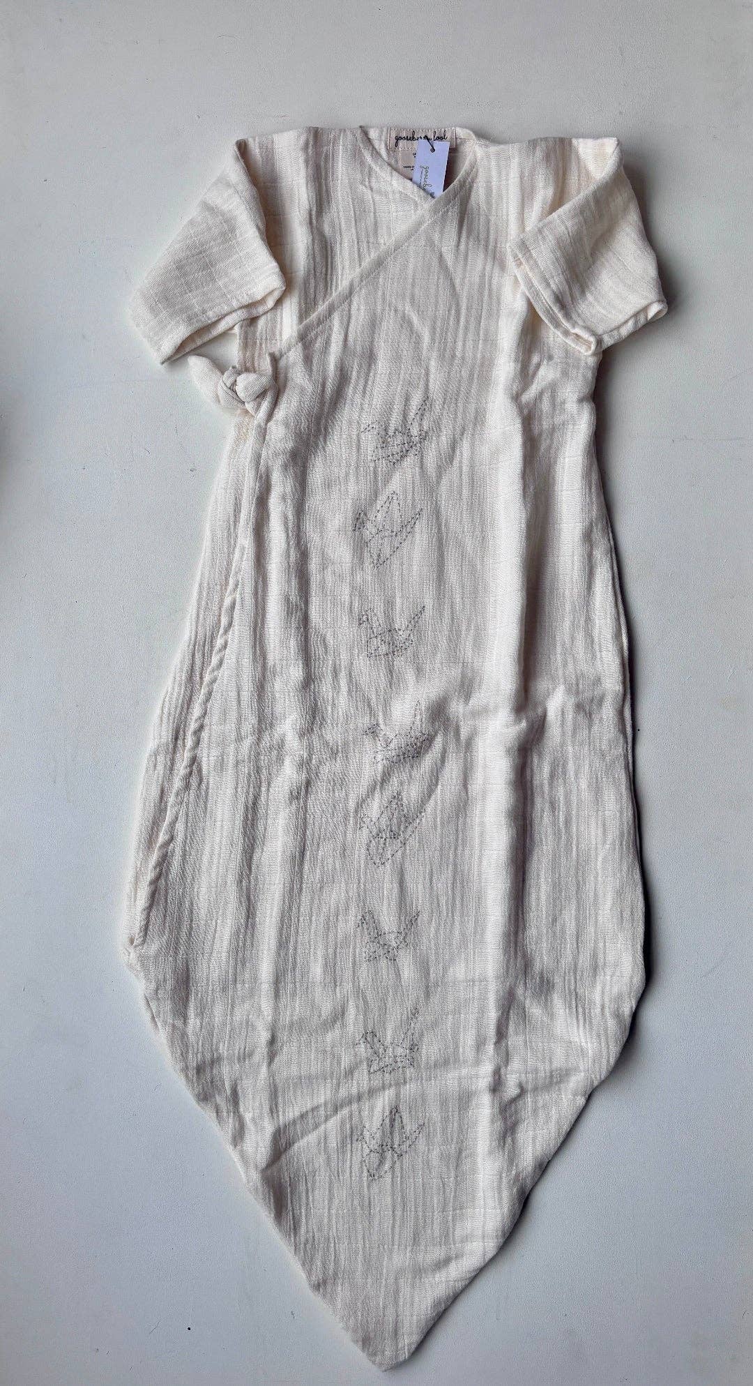 Organic Cotton Muslin Baby Nightgown