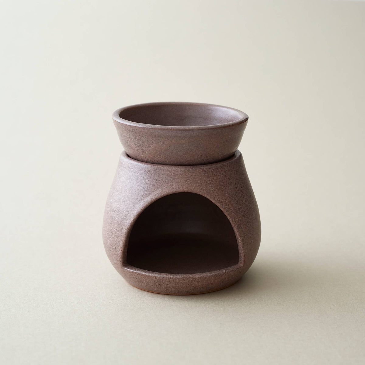 SUNU Stoneware Essential Oil Burner: Cream Sand