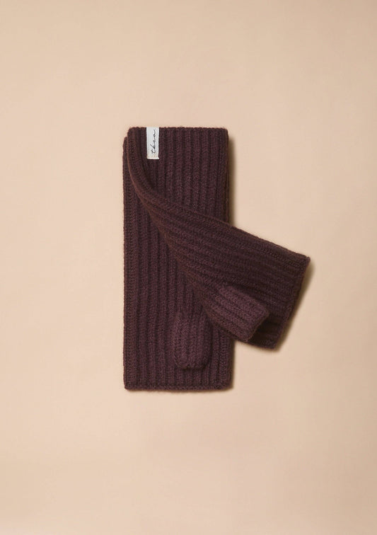 Merino Wool Wrist Warmers in Brown