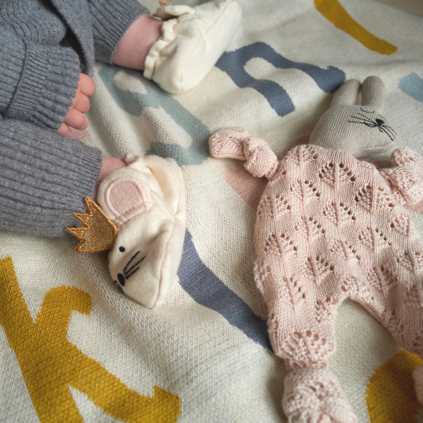 Cotton Knit Baby Comforter