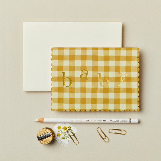Mustard Gingham Baby