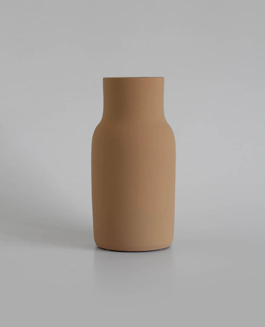 Handmade Earthenware Vase, Beige 01